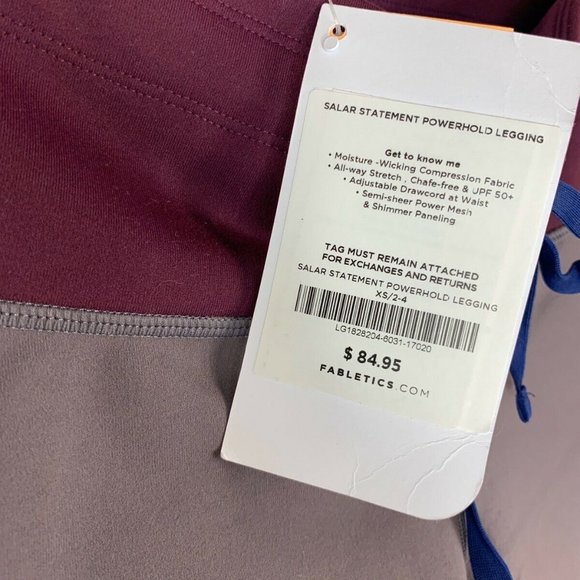 NWT Powerhold Salar Fabletics Mesh Leggings - Picture 6 of 11
